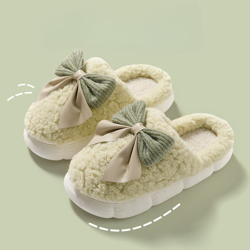 Wholesale Winter Bag Heel Indoor Home Warm Plush Cotton Shoes Ladies Slippers